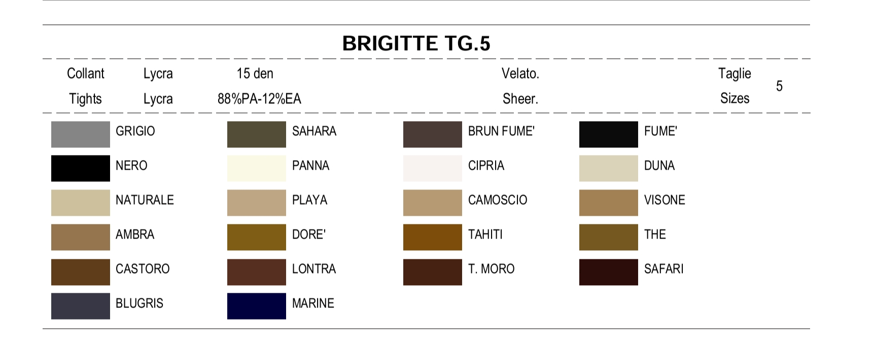 brigitte tg 5 color